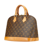 ルイ ヴィトン モノグラム アルマPM ハンドバッグ M51130 ブラウン PVC レザー レディース LOUIS VUITTON 【中古】